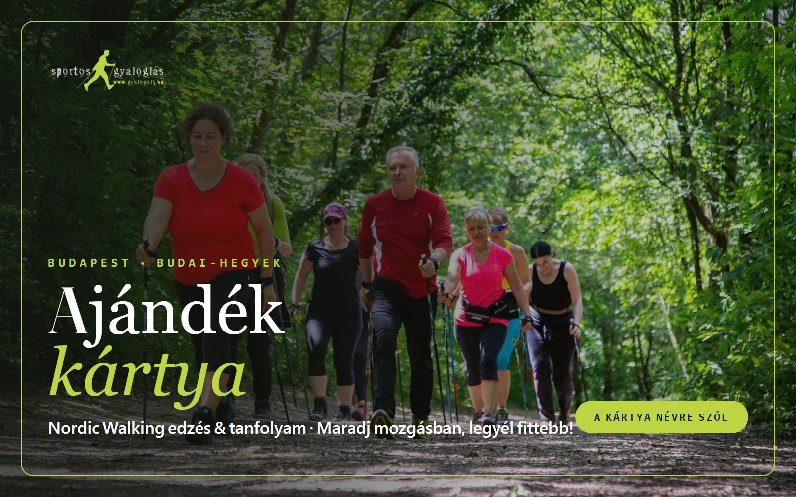 Gyalogolj.hu Nordic Walking ajándékkártya