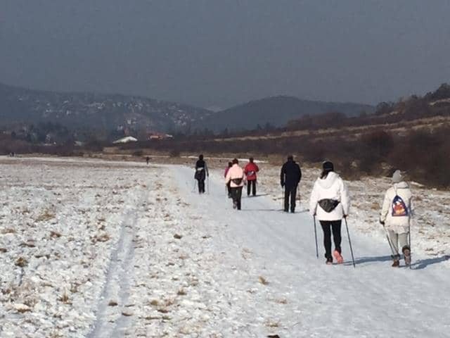 Téli pillanatképek – nordic walking kirándulás